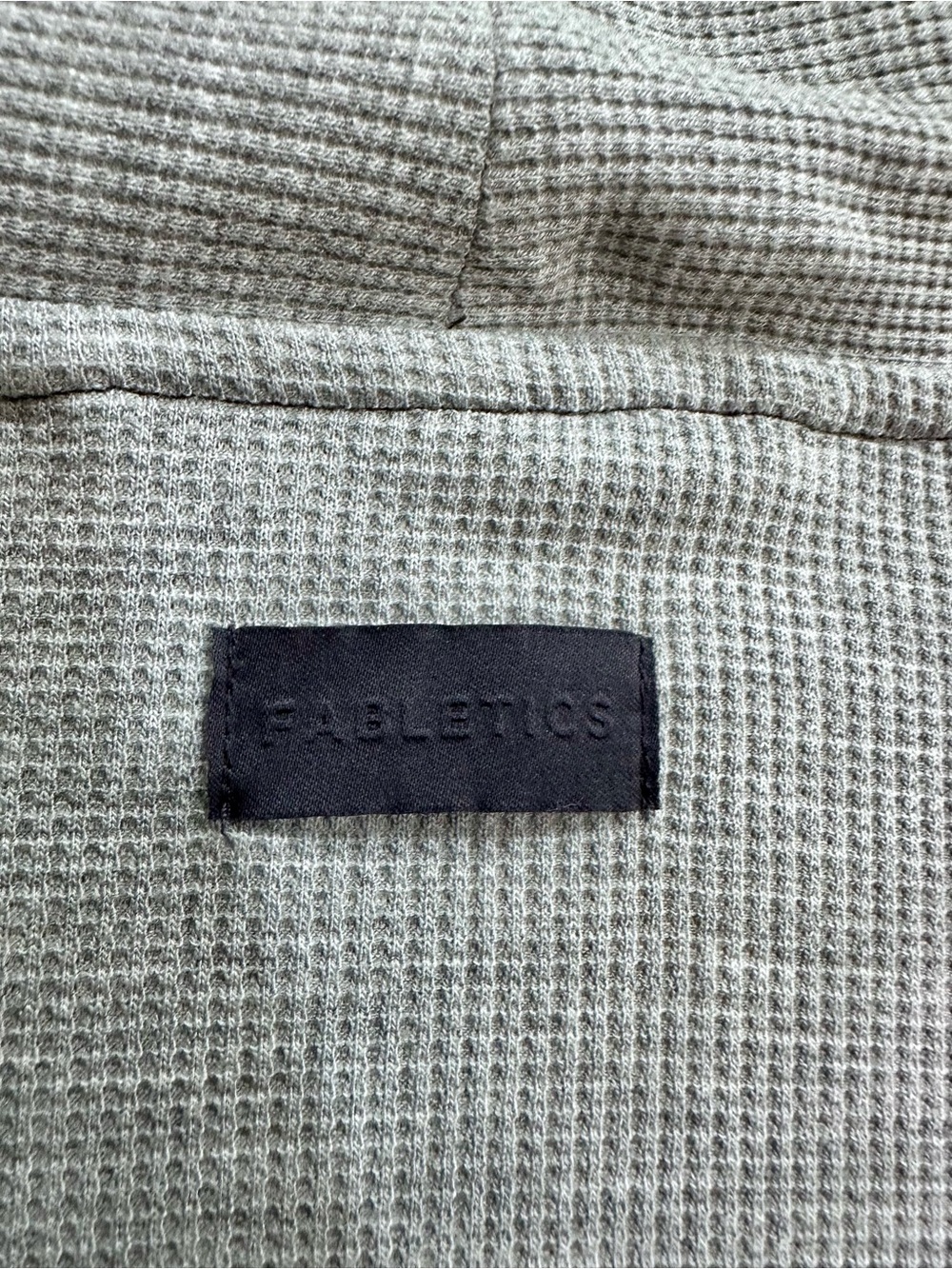 Fabletics Waffle Knit Robe in Heather Grey Size XL Loungewear - Picture 7 of 9